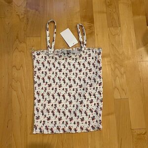 Floral print tank top, crave fame almost famous